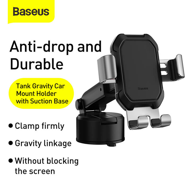 Baseus Tank Gravity Car Mount Holder with Suction Base TK01