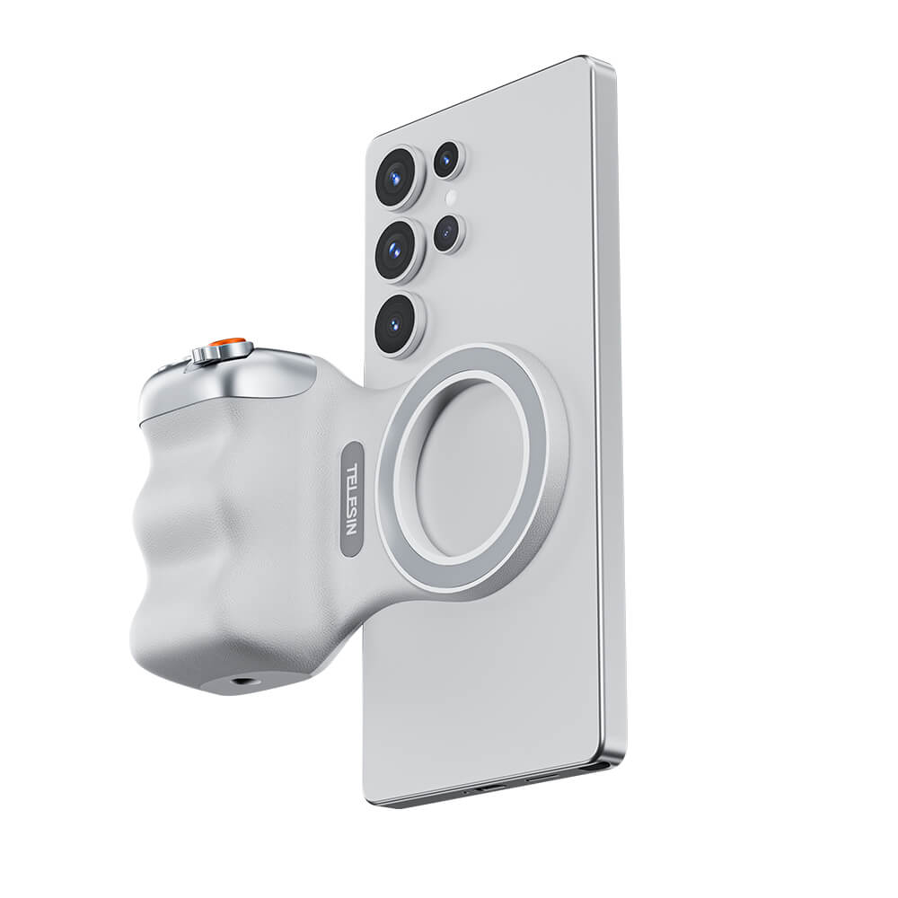 Telesin Fun Shot Magnetic Phone Camera Grip + C03 Magnetic Selfie Light