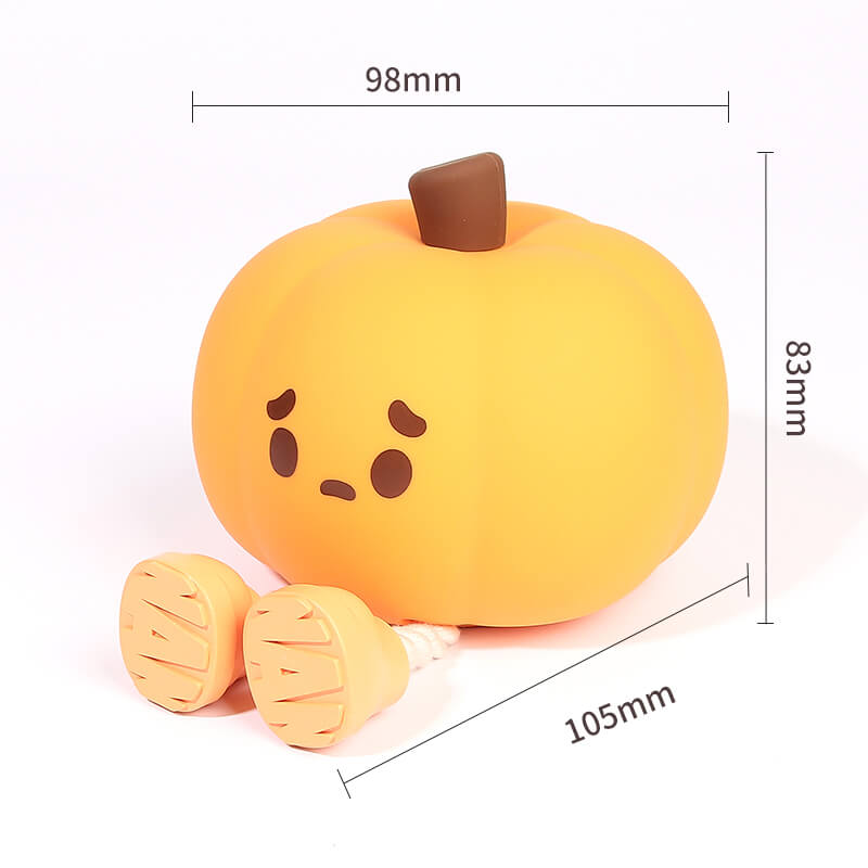 Mobie Little Pumpkin Soft Touch Silicone Pat Light Night Lamp