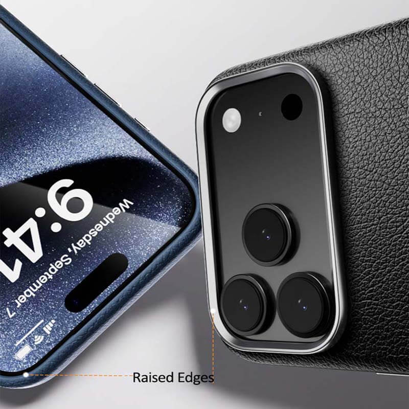 iPhone 17 Pro Max X-Level Better Enjoyment Series Magnetic Plain Leather Case