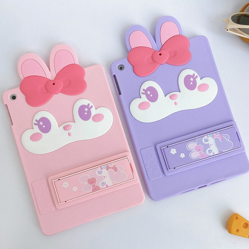 iPad Pro 11 2021 Q Uncle Pink Bunny Silicone iPad Case
