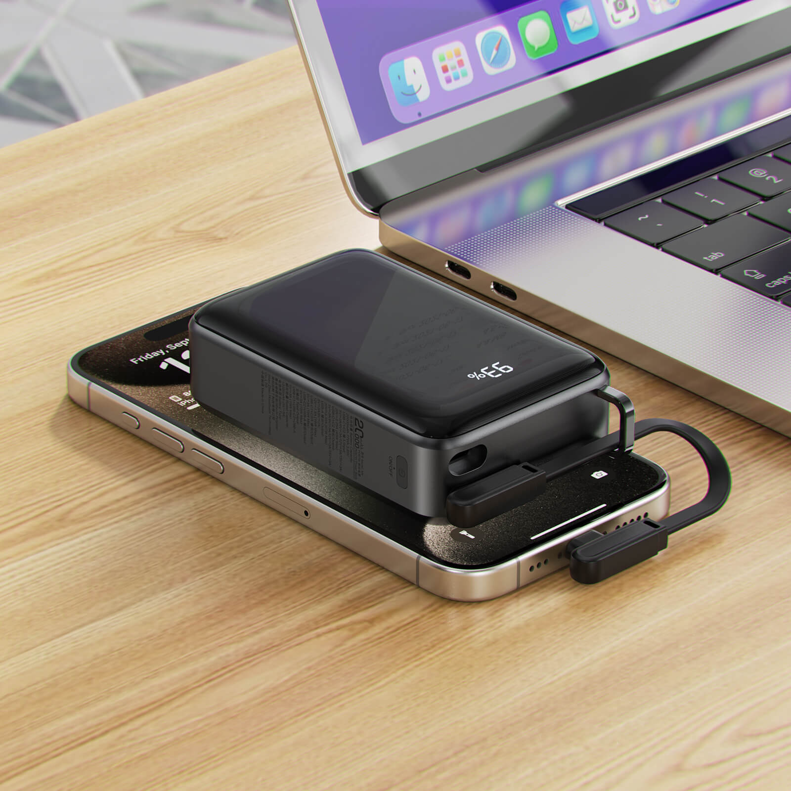 Acefast PD 67W 20000mAh Power Bank for MacBook and Devices M4