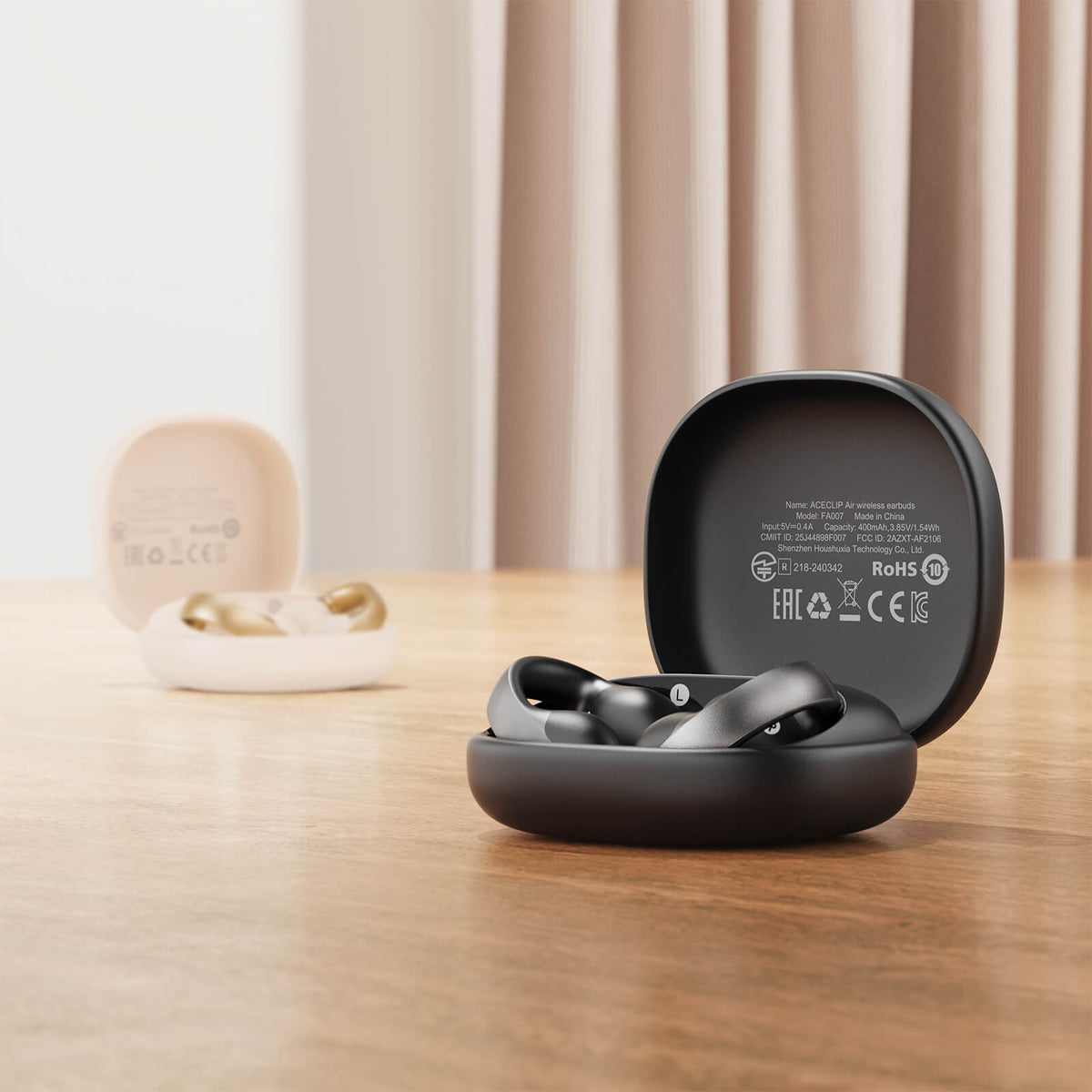 Acefast 6H Playtime IPX4 Bluetooth 6.0 Open Ear Earbuds with App Control FA007