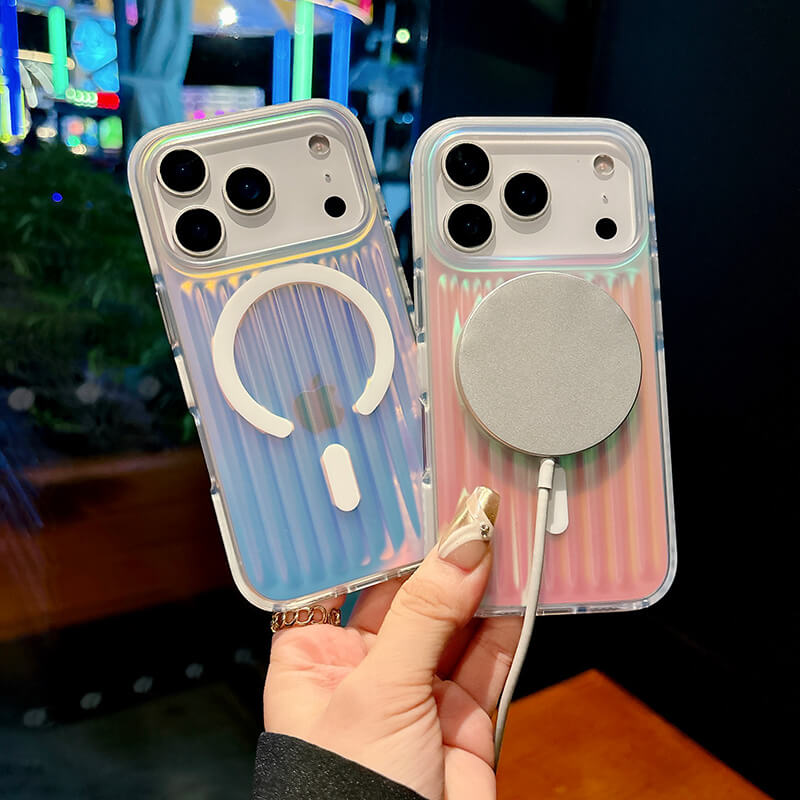 iPhone 17 Pro Corrugated Glitter Series Phone Case