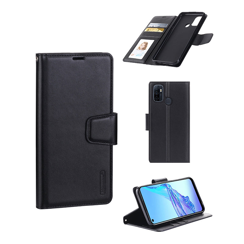 OPPO A32 2020 Hanman Mill Series Leather Wallet Flip Case