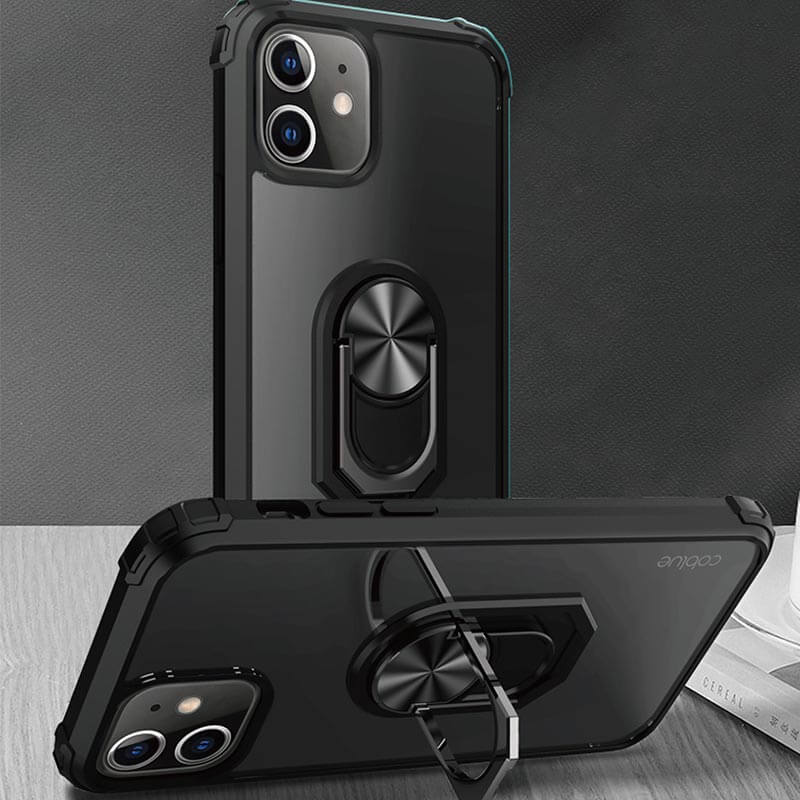 iPhone 11 Pro Transparent Full-Body Protective Phone Case with Phone Grip