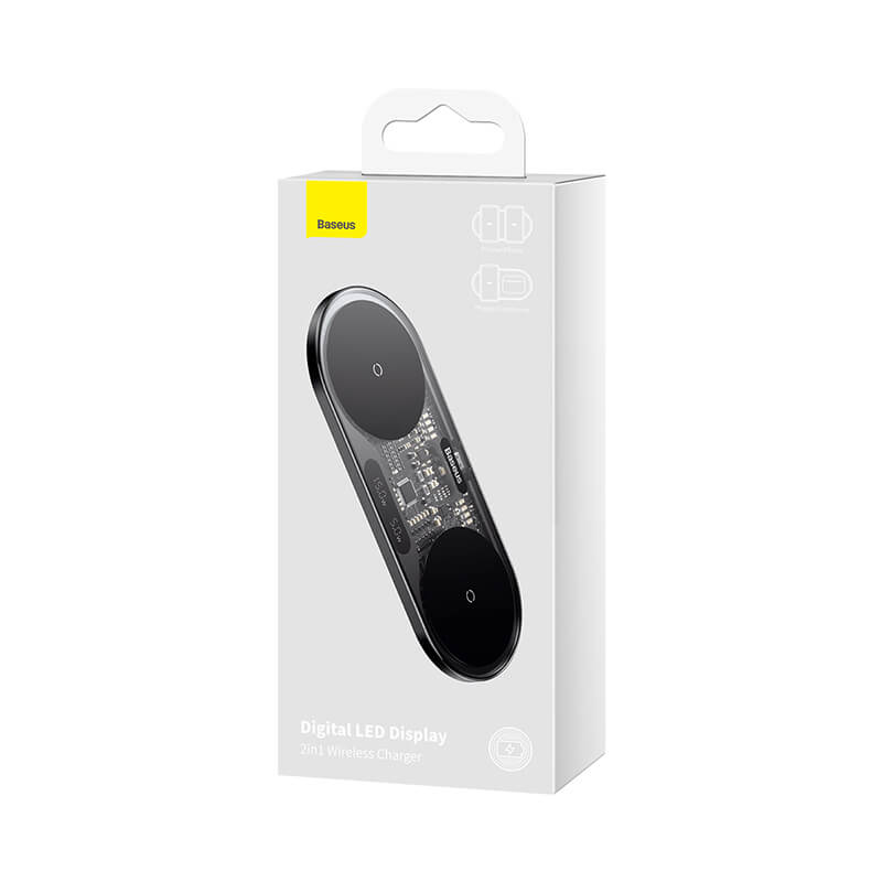 Baseus 2-in-1 Qi 20W Wireless Charger for Smartphone iWatch