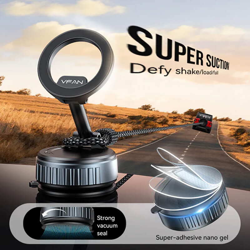 VFAN Vacuum Suction Magsafe Car Phone Holder H08