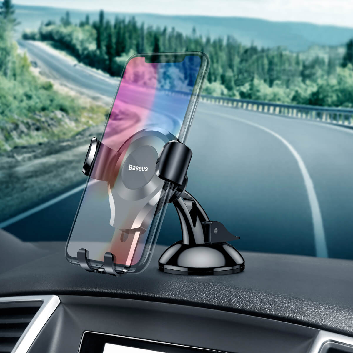 Baseus Osculum Type Gravity Car Mount Black