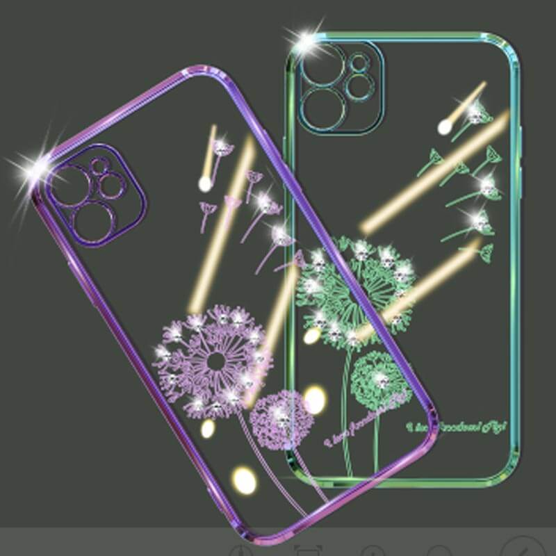 iPhone 12 Pro Max Goddess Glamour Dandelion Electroplating TPU Phone Case