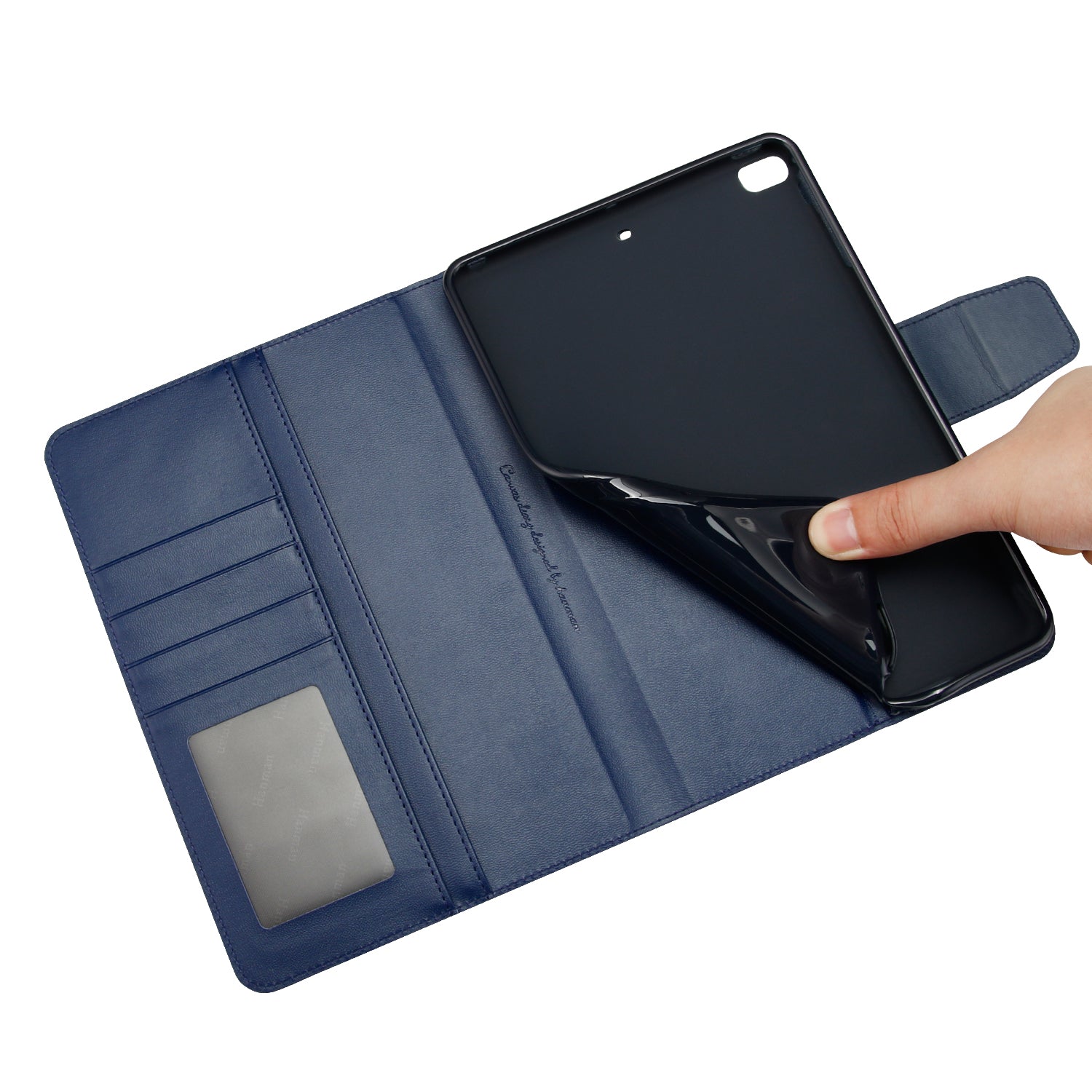 iPad Mini 3th 7.9 2014 Luxury Hanman Leather Wallet Flip Case Cover