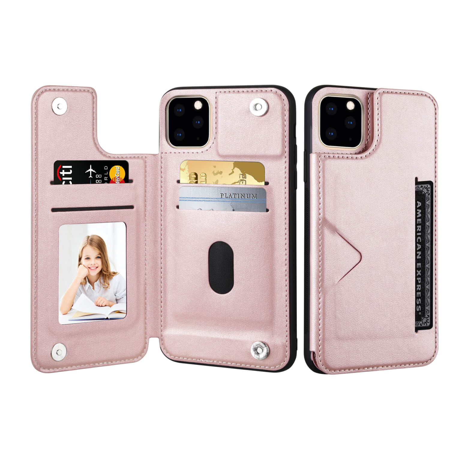 iPhone 6 Mika Series PU Leather Wallet Stand Case with Magnetic Close