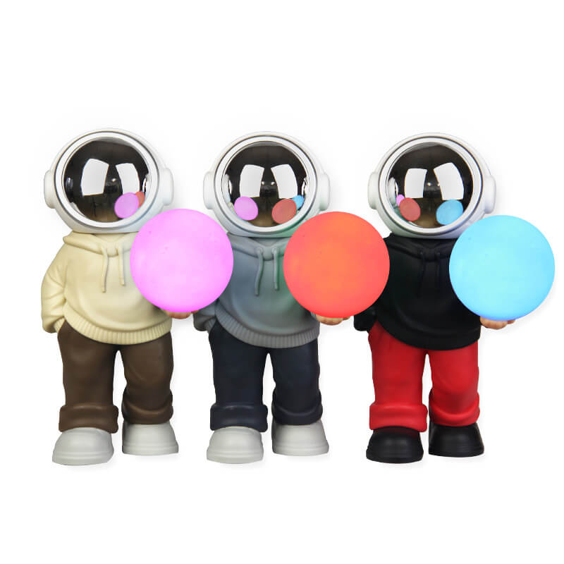 Mobie Compact Multifunctional Astronaut Ornament Bluetooth Speaker Night Light YM-121