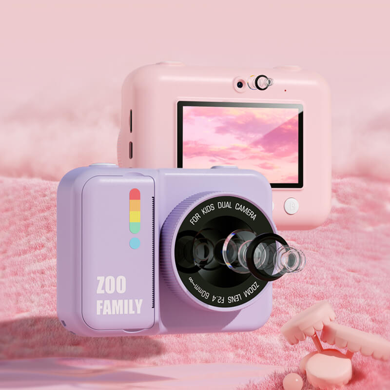 Mobie Instant Print Dual Lens 1080P HD WiFi Kids Camera P2