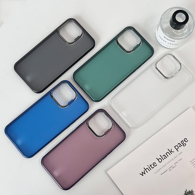 iPhone 15Plus Invisible Lens Holder Ultra-thin Matte Phone Case