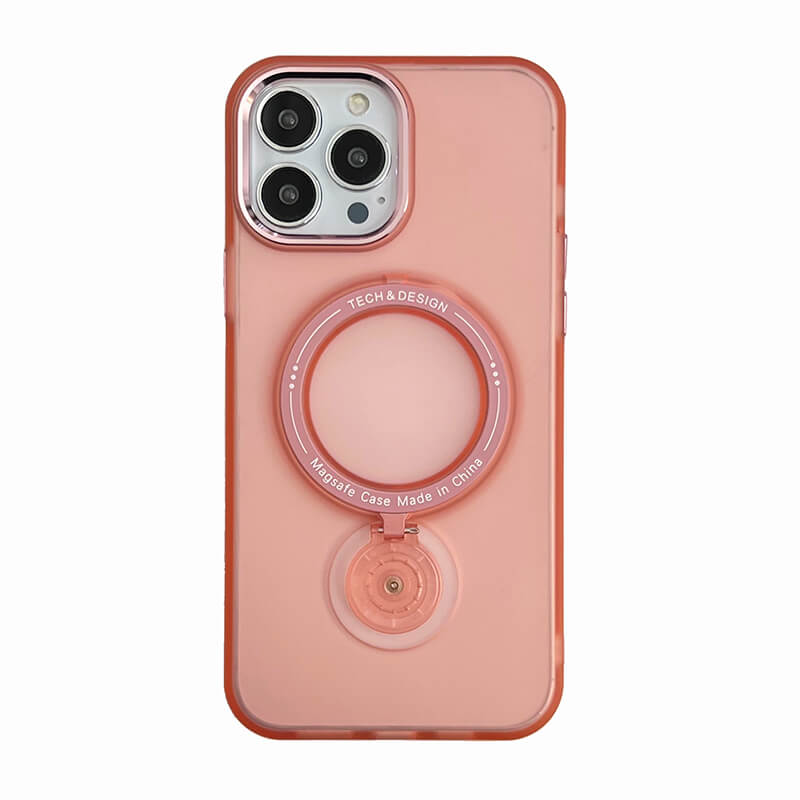 iPhone 11 Ring Holder Series Frosted Translucent Phone Case with 360 Magsafe