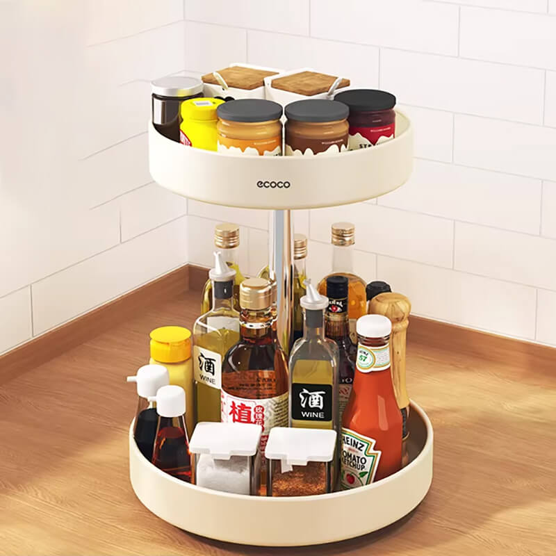 Mobie Multifunctional 360° Rotating Dual Layer Organizer Turntable E24106