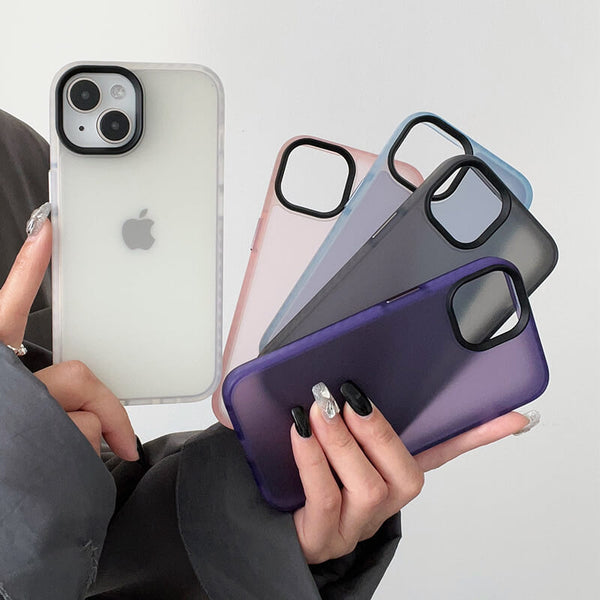 iPhone 15Plus Dunjia Series Matte Translucent Phone Case