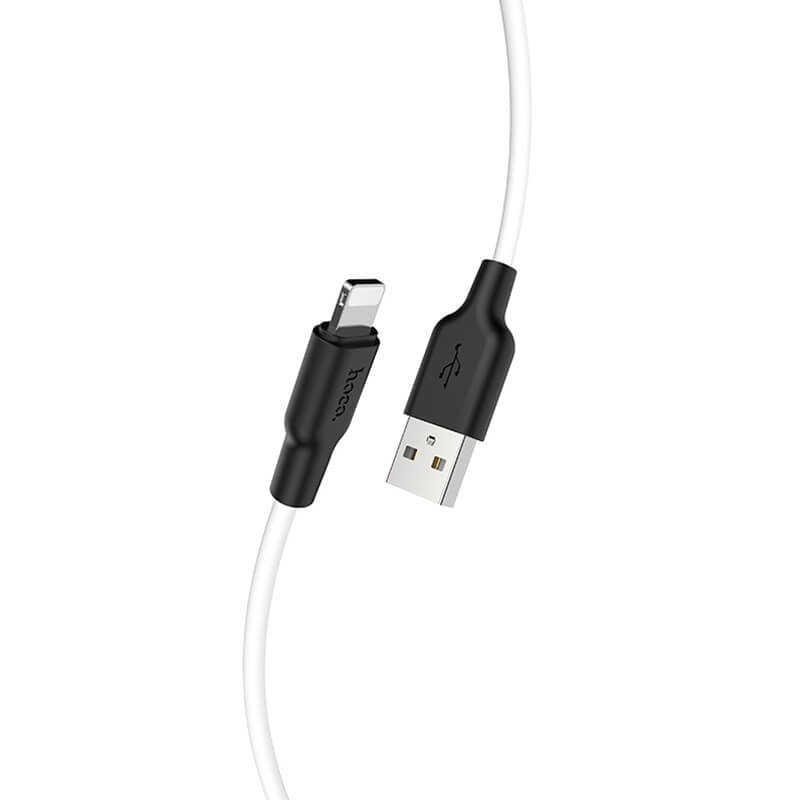 hoco. Silicone USB-A to Lightning Charging Data Cable 2m X21 Plus