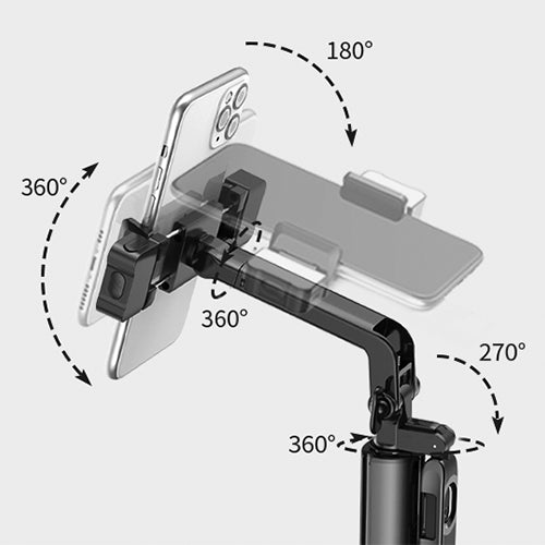 Mobie Full Metal Selfie Stick Tripod LED Fill Light Bluetooth