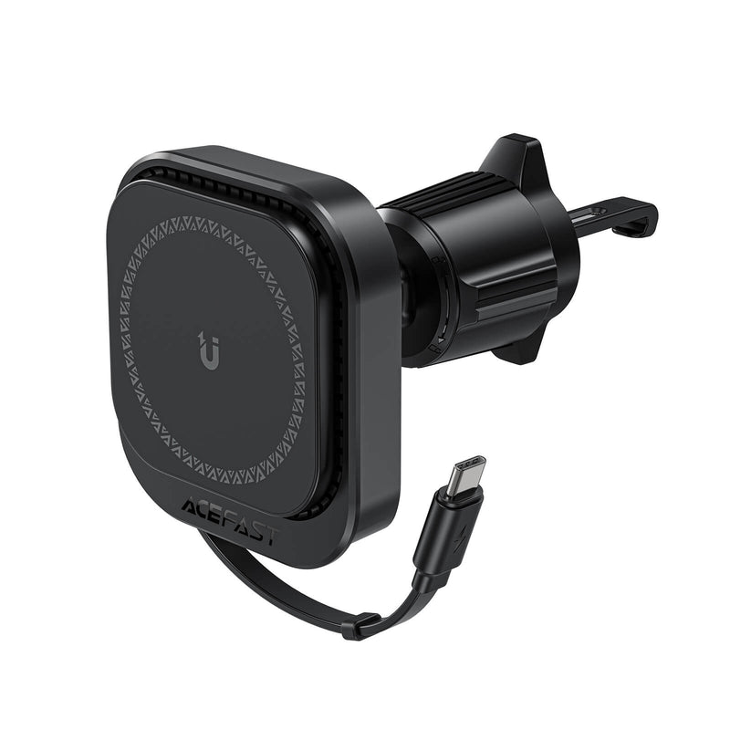 Pre Order Acefast Magnetic 15W Wireless Car Charging Holder With Retractable Type-C Cable D32