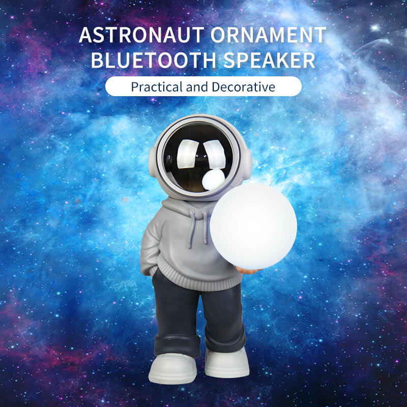 Mobie Compact Multifunctional Astronaut Ornament Bluetooth Speaker Night Light YM-121