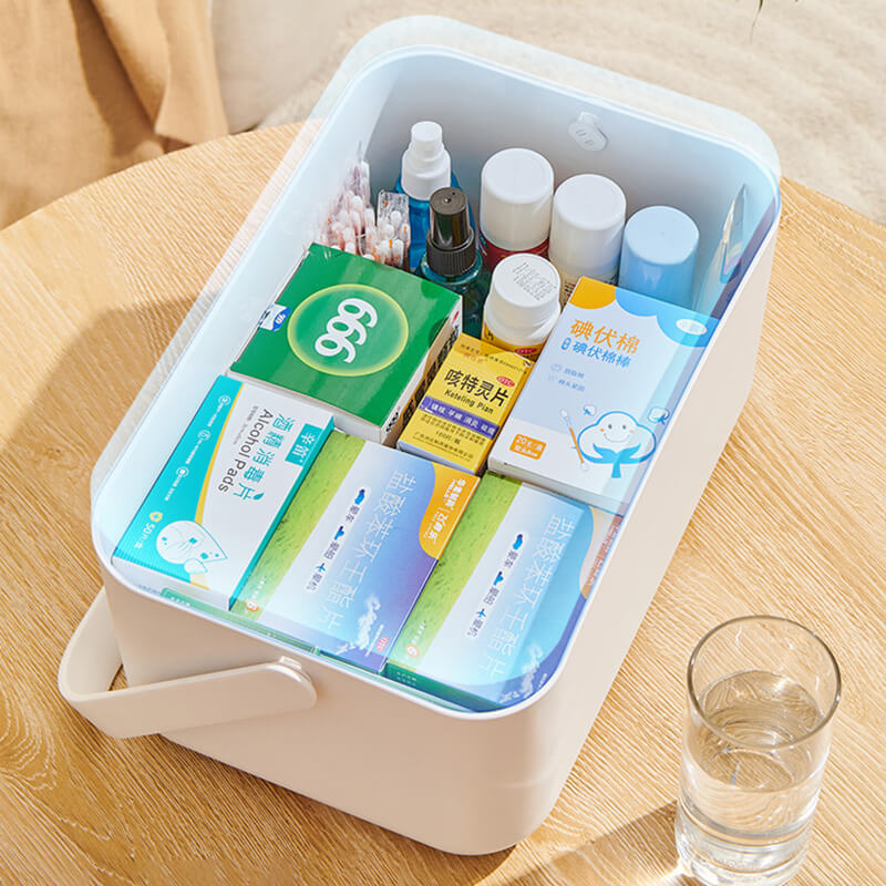 Mobie Large Capacity Portable Medical Kit with Removable Pill Case Family Medicine Organizer E24142