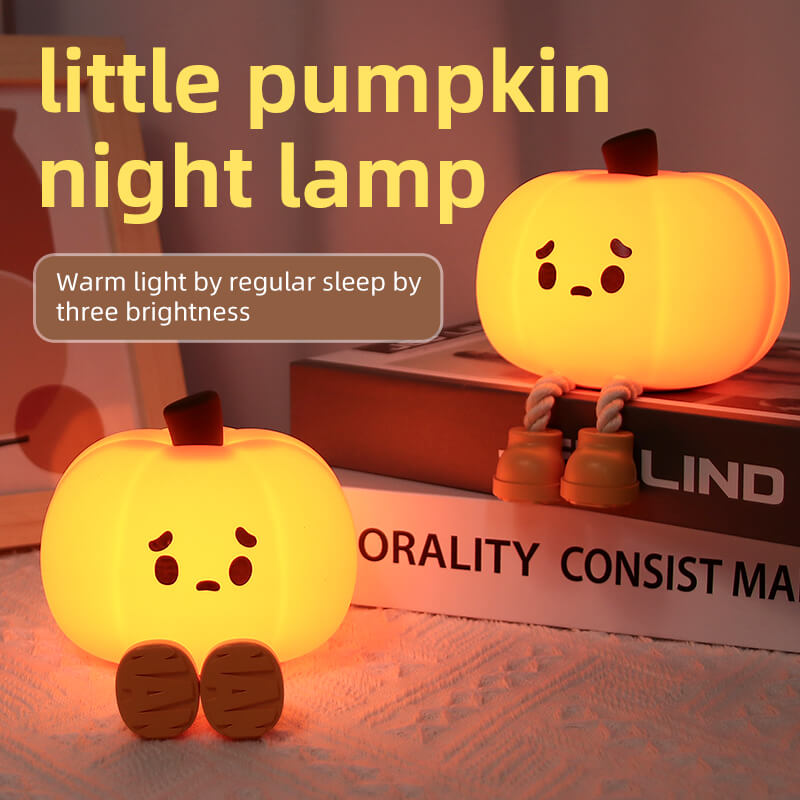 Mobie Little Pumpkin Soft Touch Silicone Pat Light Night Lamp