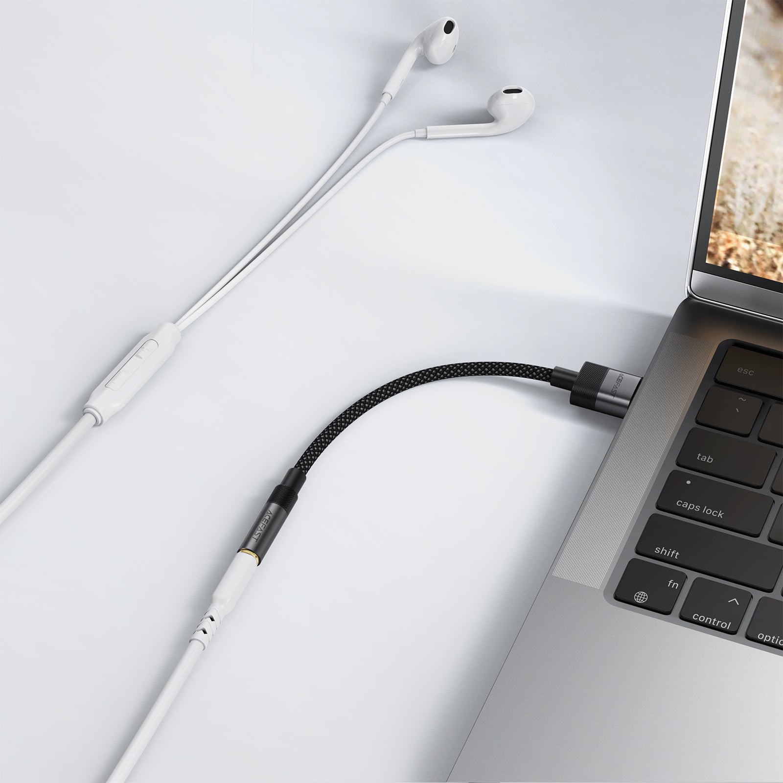 Acefast 3.5mm Audio to USB-A Nylon Braided Cable J13