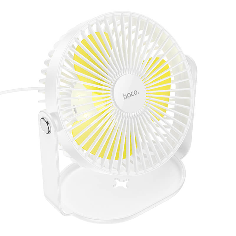 hoco. Multifunctional Powerful 360°  Rotation Desktop Fan with Light F14