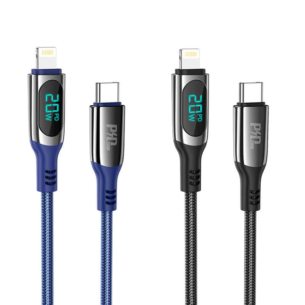 hoco. Type-C to Lightning Led PD 20W Extreme Charging Data Cable S51