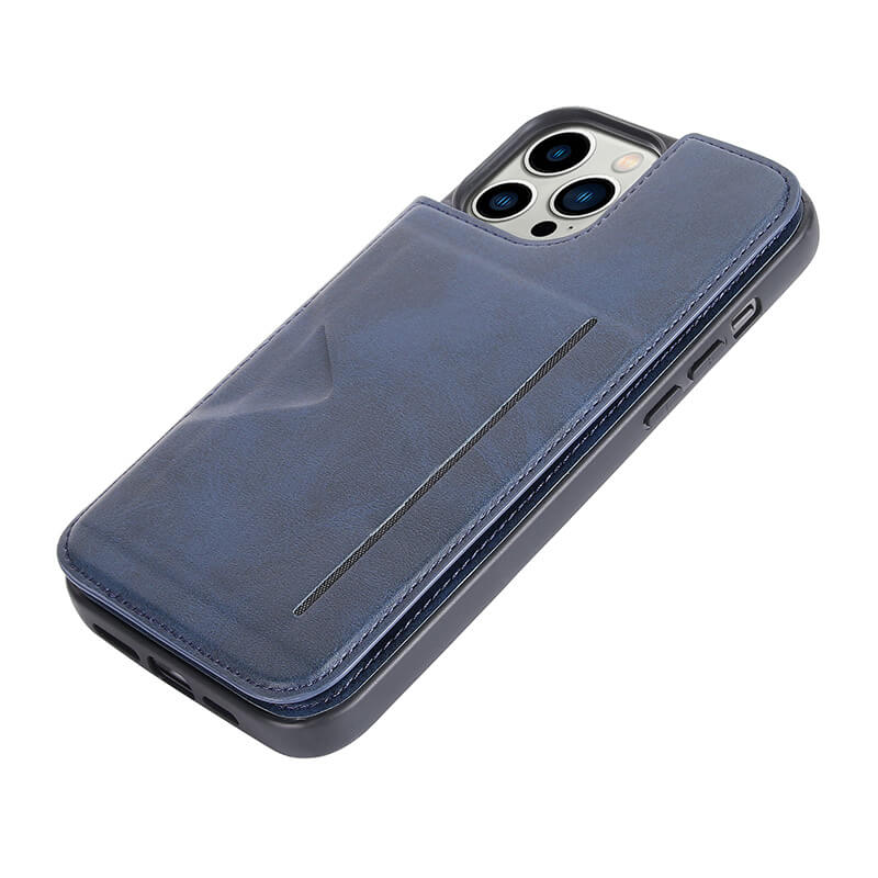 iPhone 16 Pro Mika Series PU Leather Wallet Stand Case with Magnetic Close