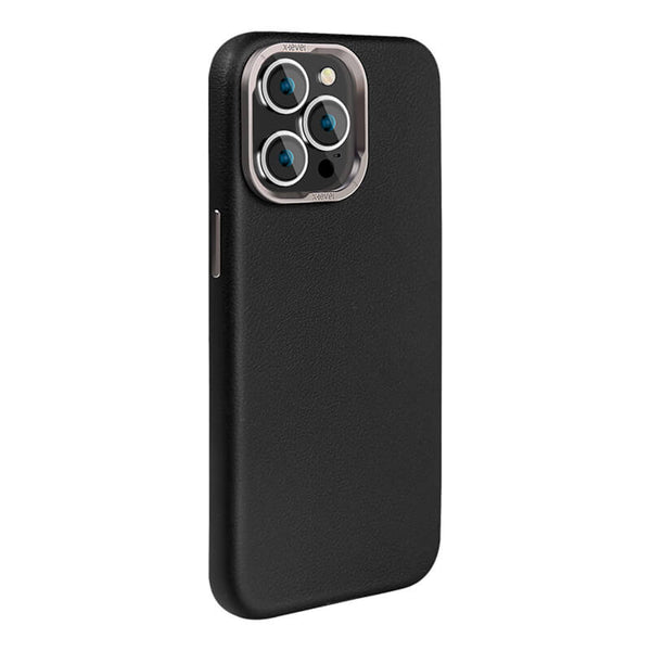 iPhone 14Pro Max X-Level Better Enjoyment Series Magnetic Plain Leather Case