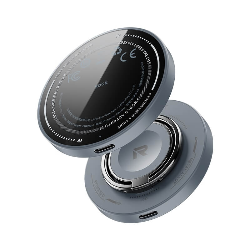 New Arrival Rock Magnetic Ring Holder 3-in-1 Wireless Charger W51