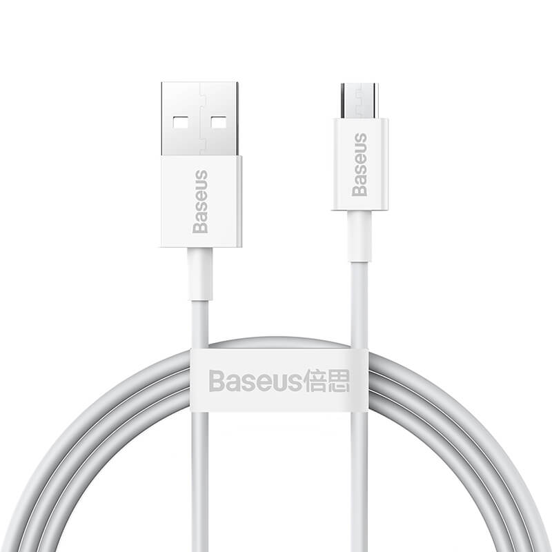 Baseus Superior Series Fast Charging Data Cable USB to Micro 2A 1m White