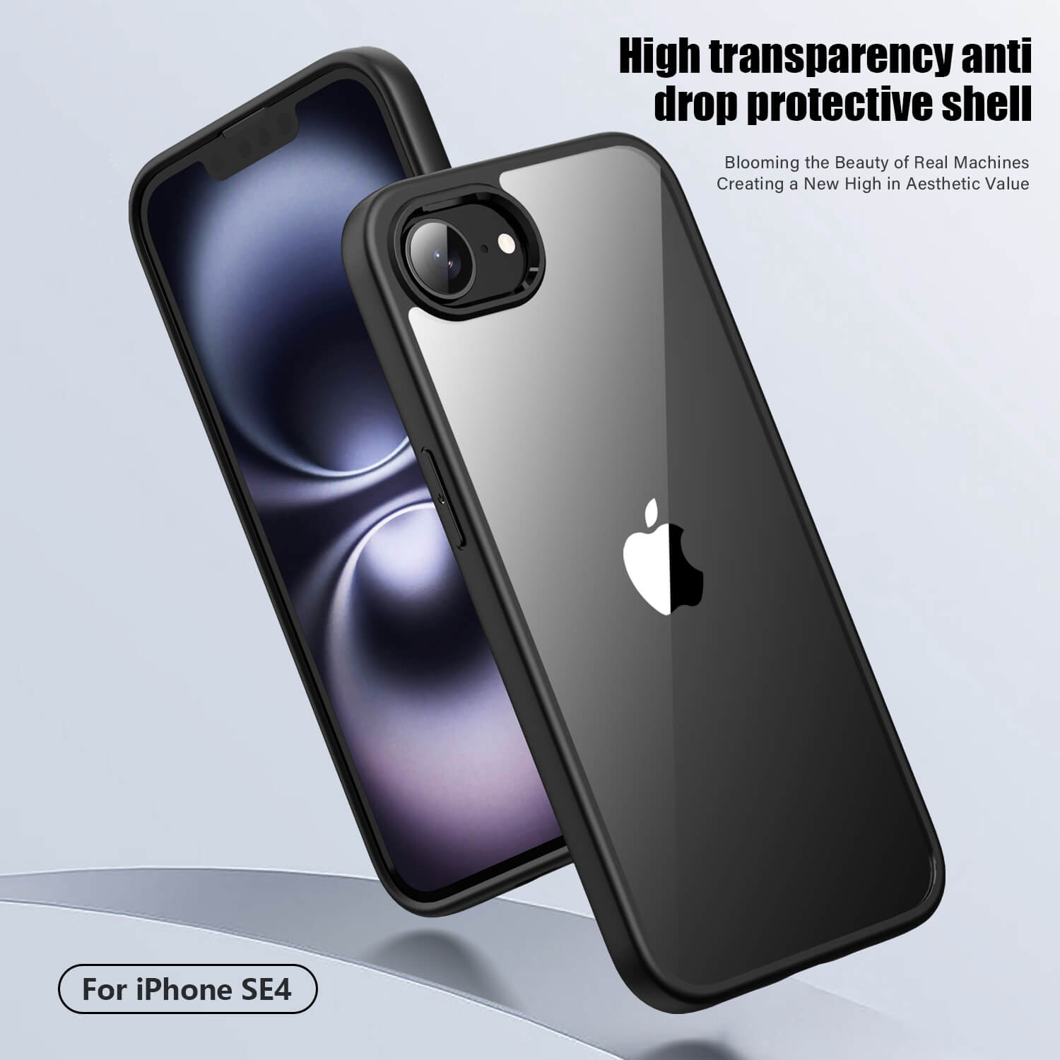 iPhone 16e CrystalGuard Series Transparent Shockproof Phone Cover