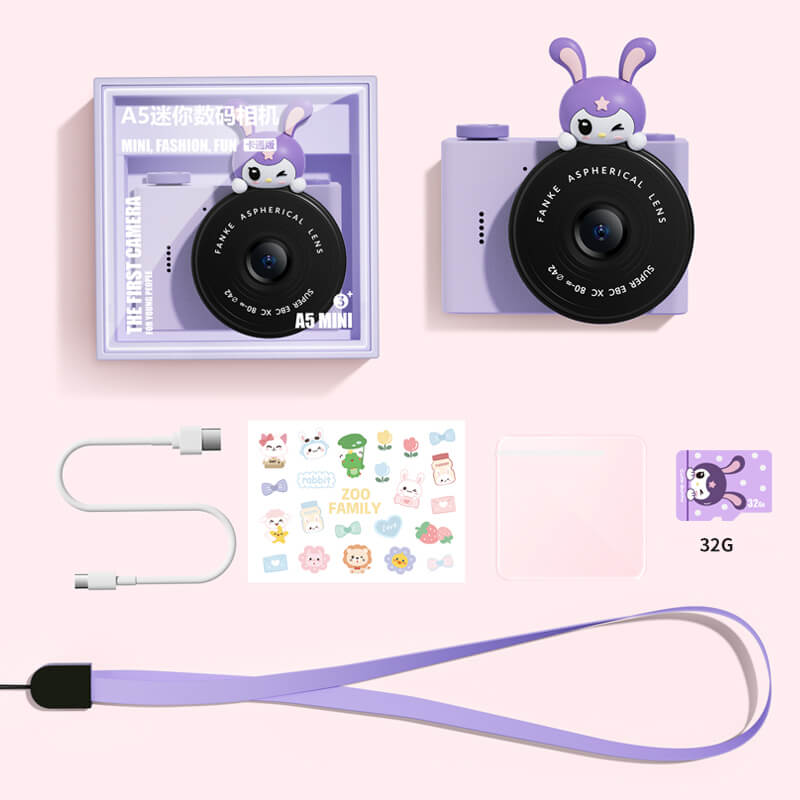 New Arrivals Mobie Ultra-Mini HD Children Camera with 32G SD card & Lanyard A5