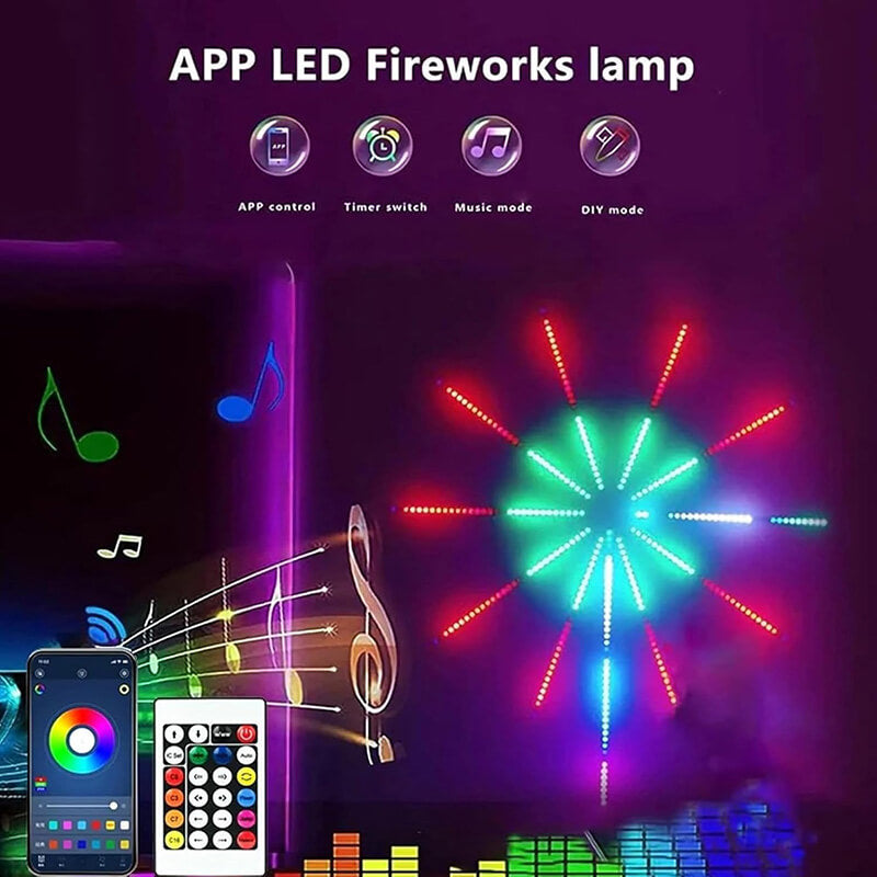 Mobie Smart RGB LED Strip Lights with Music Sync and Firework Effects
