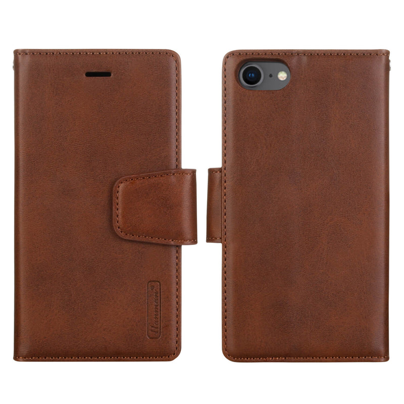 iPhone 6p/7p/8p Hanman Miro Leather 2-in-1 Wallet Case with Magnetic Back