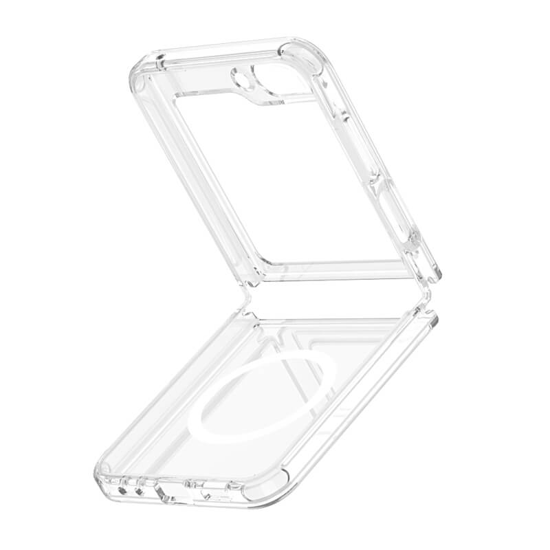 Samsung Galaxy Z Flip 6 2024 Crystal Series Magsafe Transparent Sleek Phone Case