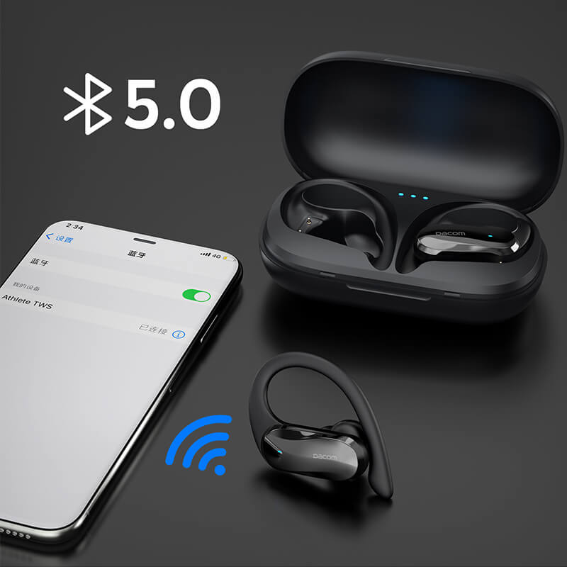 Dacom L19 True Wireless Stereo Earphones 24H Play Back with Earhooks