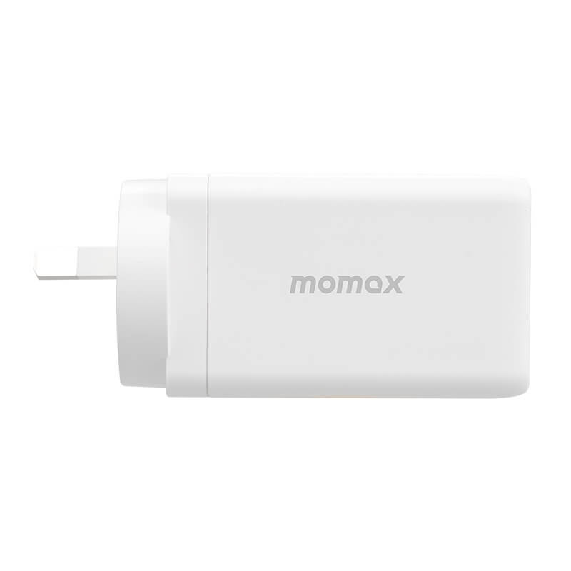 Momax One Plug 65W 3-Port GaN Wall Charger Dual USB-C and USB-A UM20