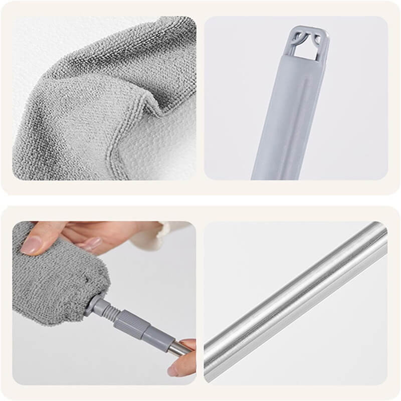 Mobie Extendable Flexible Duster with Washable Microfiber Head for Crevice Cleaning E23131