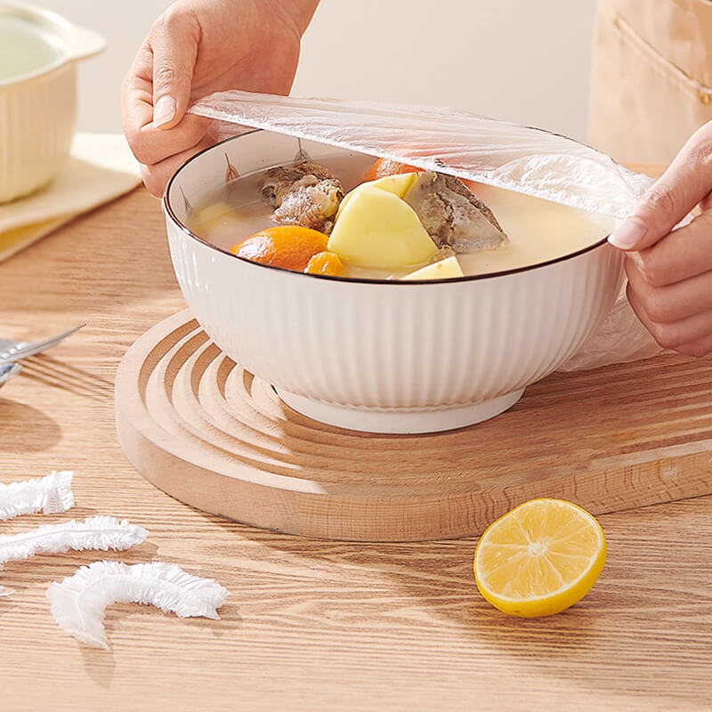 Mobie Cling Film Sleeve Storage Box with 100 Sleeves Dispenser Organizer E24088