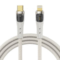 Rock Transparency Type-C to Lightning Fast Charge Data Cable PD 33W 1.2m Z21