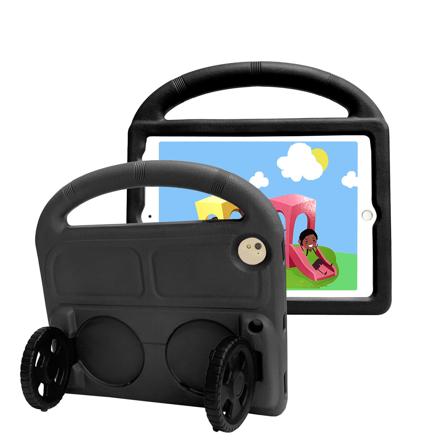 iPad Pro 9.7 2016 Foldable Wheel Stand Case with Handle