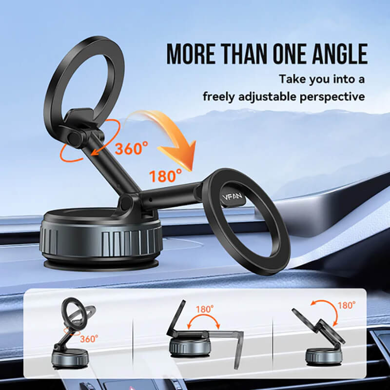 VFAN Vacuum Suction Magsafe Car Phone Holder H08