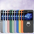 Samsung Galaxy Z Flip 5 2023 Silicone Shockproof Phone Case With Iron Buckle