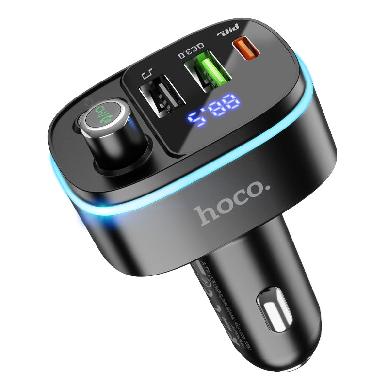 hoco. Fast PD 20W+QC 3.0 Car Bluetooth FM transmitter E62