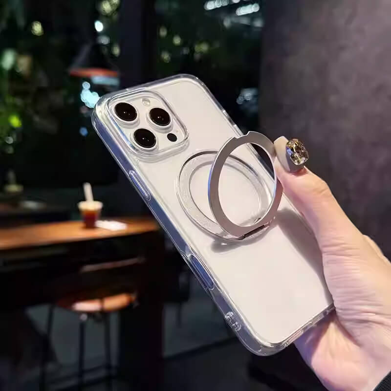 iPhone 16 Pro 360° Rotating Magnetic Ring Stand Case